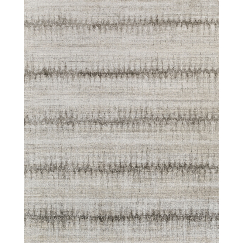 Chroma Handloomed Wool/Bamboo Silk Charcoal/Gray 12'x15' Area Rug