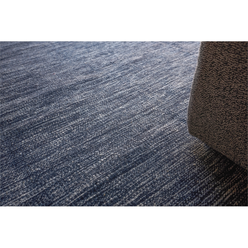 Chelsea Flatweave New Zealand Wool Black/Ivory 9'x12' Area Rug