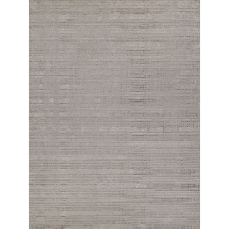 Cavallo Modern Handloomed Nylon/Wool Silver 10'x14' Area Rug