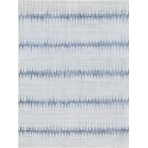 Chroma Handloomed Wool/Bamboo Silk Light Blue 15'x20' Area Rug