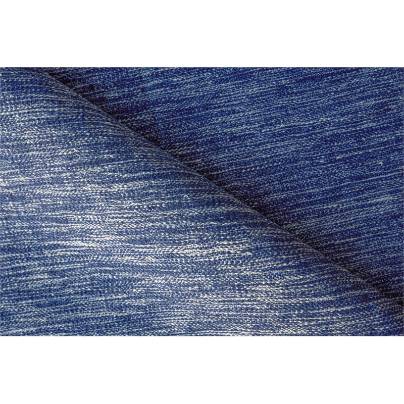 Chelsea Flatweave New Zealand Wool Navy 6'x9' Area Rug