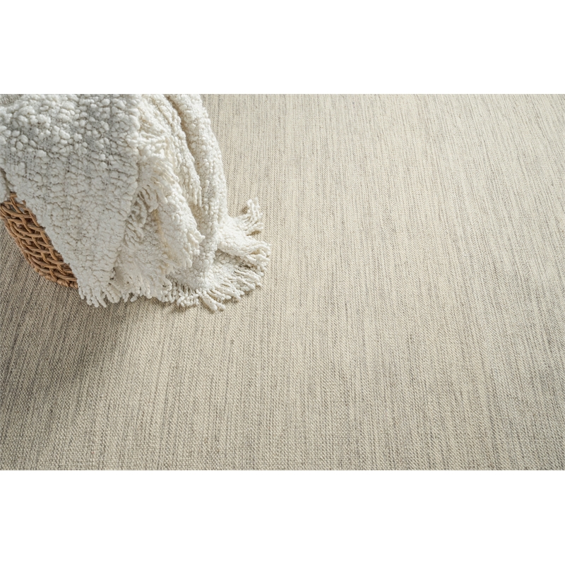 Chelsea Flatweave New Zealand Wool Beige/Gray 10'x14' Area Rug