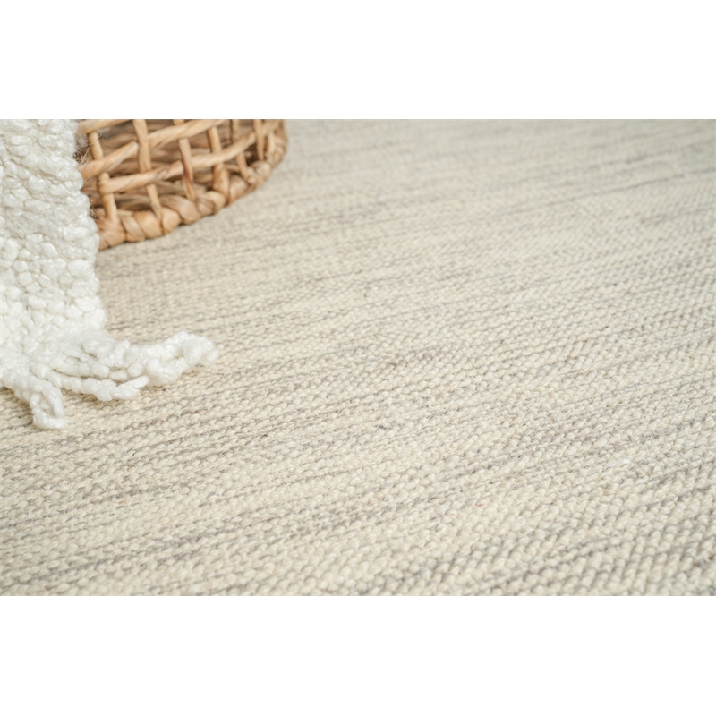 Chelsea Flatweave New Zealand Wool Beige/Gray 2'x3' Area Rug