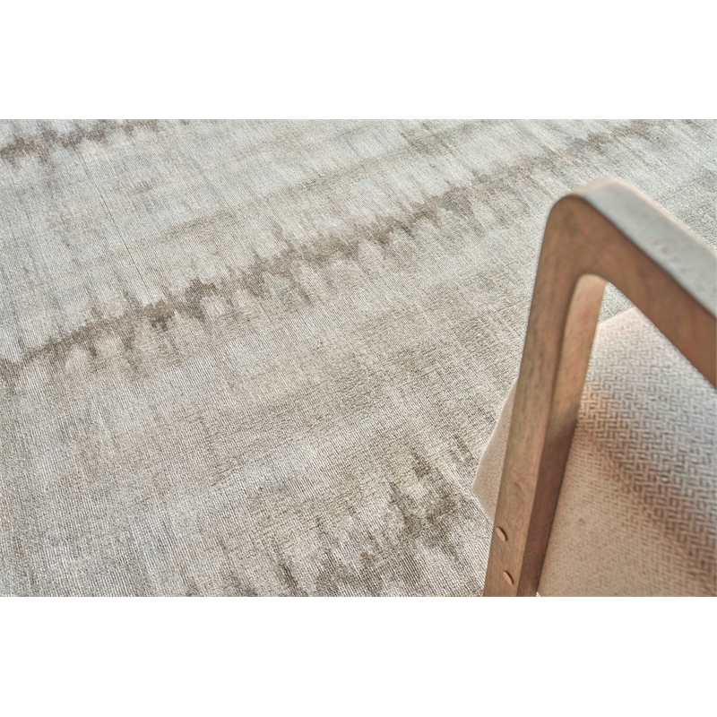 Chroma Handloomed Wool/Bamboo Silk Beige/Brown 12'x15' Area Rug