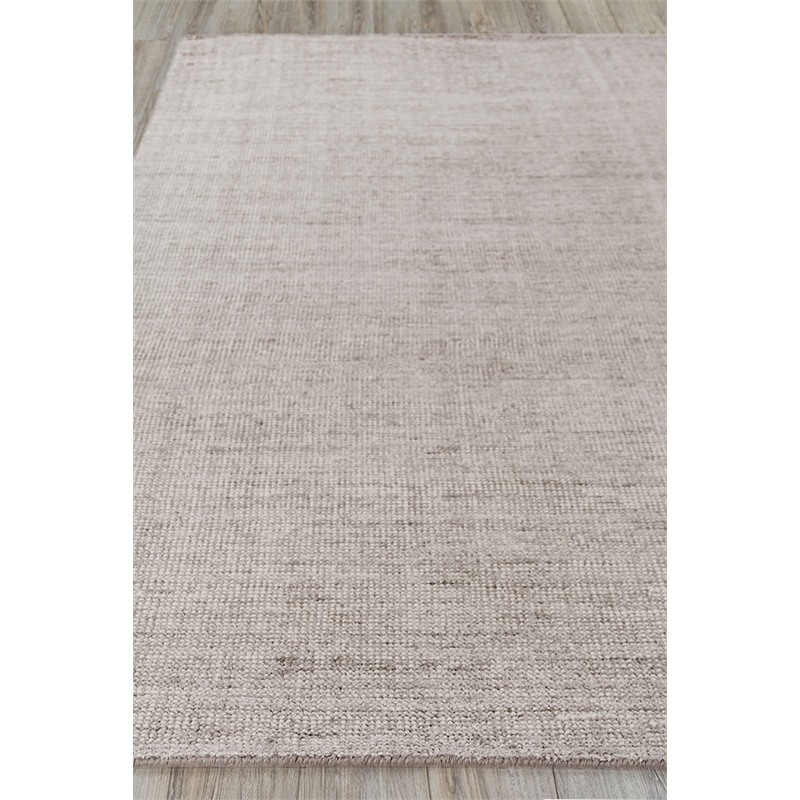 Catalina Handloomed Wool/Bamboo Silk Gray 9'x12' Area Rug