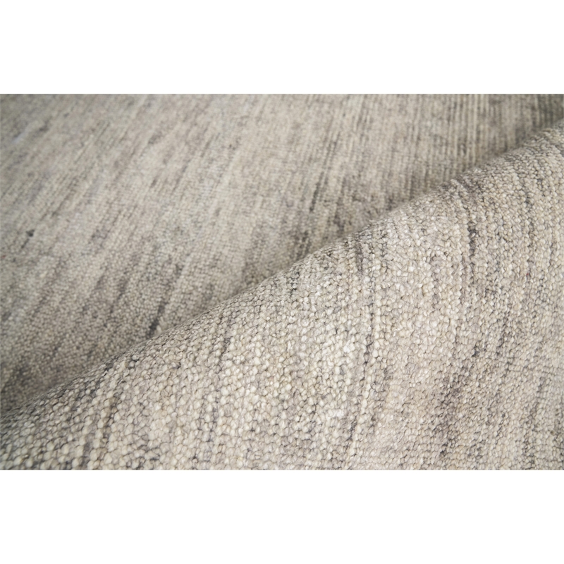 Catalina Handloomed Wool/Bamboo Silk Gray 9'x12' Area Rug