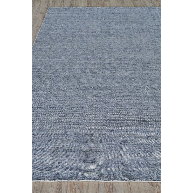 Catalina Handloomed Wool/Bamboo Silk Blue 10'x14' Area Rug