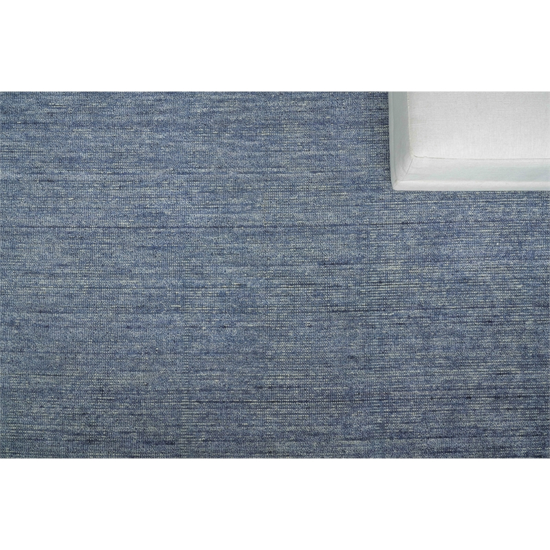 Catalina Handloomed Wool/Bamboo Silk Blue 10'x14' Area Rug