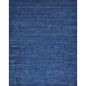 Cavallo Modern Handloomed Nylon/Wool Navy 8'x10' Area Rug