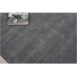 Cavallo Modern Handloomed Nylon/Wool Dark Gray 8'x10' Area Rug