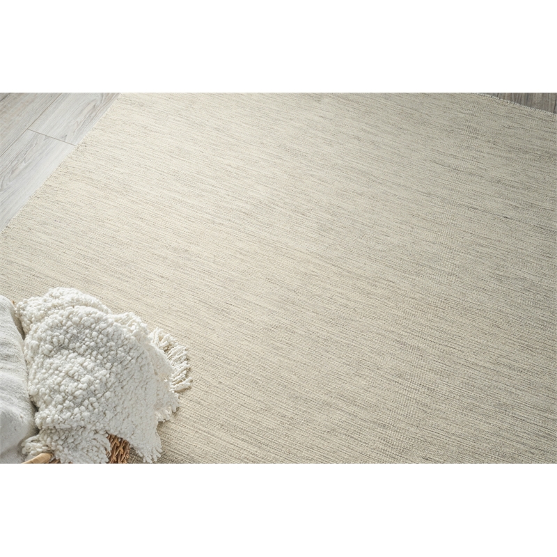 Chelsea Flatweave New Zealand Wool Beige/Gray 8'x10' Area Rug