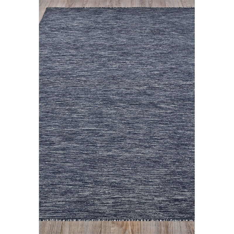 Chelsea Flatweave New Zealand Wool Black/Ivory 2'x3' Area Rug