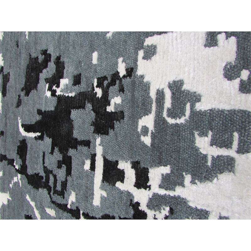 Cecily Hand-Knotted Wool/Bamboo Silk Denim 8'x10' Area Rug