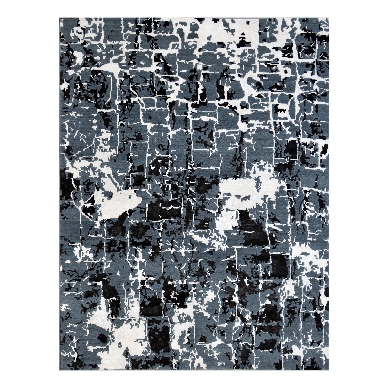 Cecily Hand-Knotted Wool/Bamboo Silk Denim 8'x10' Area Rug