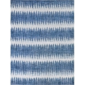 Chroma Handloomed Wool/Bamboo Silk Navy 9'x12' Area Rug
