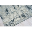 Cosmo Hand-Knotted Wool/Bamboo Silk Gray/Charcoal 8'x10' Area Rug