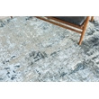 Cosmo Hand-Knotted Wool/Bamboo Silk Gray/Charcoal 8'x10' Area Rug