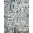 Cosmo Hand-Knotted Wool/Bamboo Silk Gray/Charcoal 8'x10' Area Rug