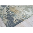 Cosmo Hand-Knotted Wool/Bamboo Silk Silver/Beige/Blue 14'x18' Area Rug