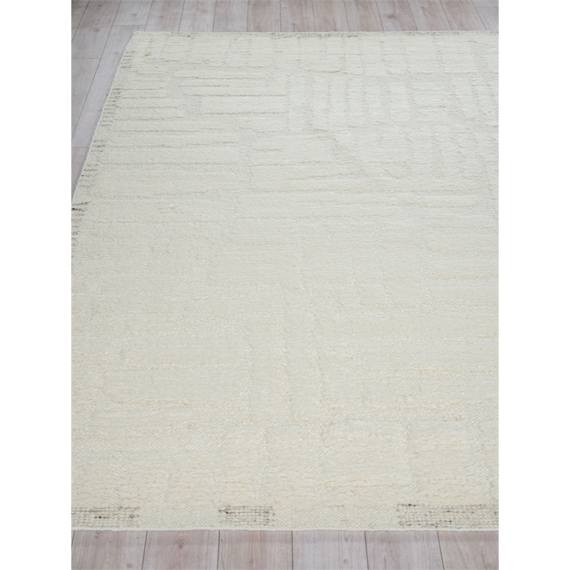 Cozi Handloomed New Zealand Wool Ivory/Silver 14'x18' Area Rug