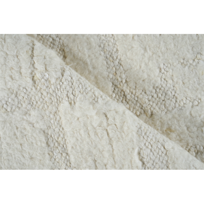 Cozi Handloomed New Zealand Wool Ivory/Silver 14'x18' Area Rug
