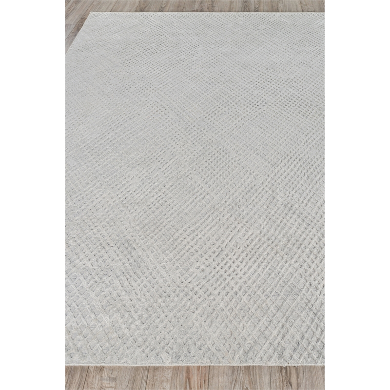 Crescendo Handloomed Bamboo Silk White 12'x15' Area Rug
