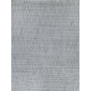 Crescendo Handloomed Bamboo Silk Charcoal Gray 8'x10' Area Rug