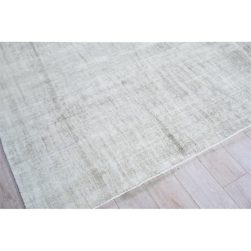 Cloud Handloomed Wool/Bamboo Silk Ivory/Beige 12'x15' Area Rug