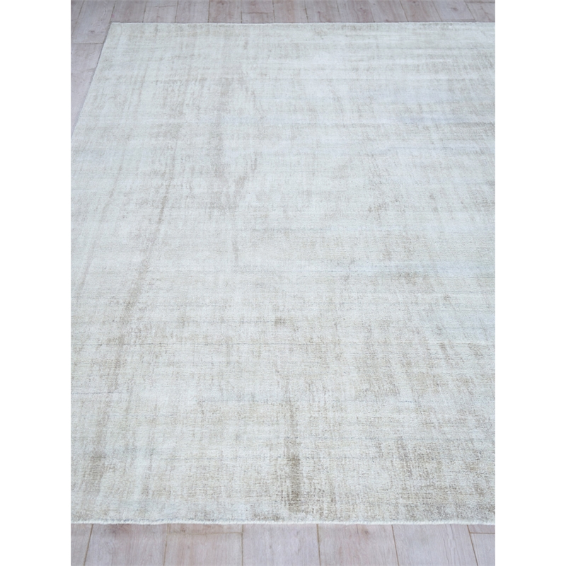 Cloud Handloomed Wool/Bamboo Silk Ivory/Beige 12'x15' Area Rug