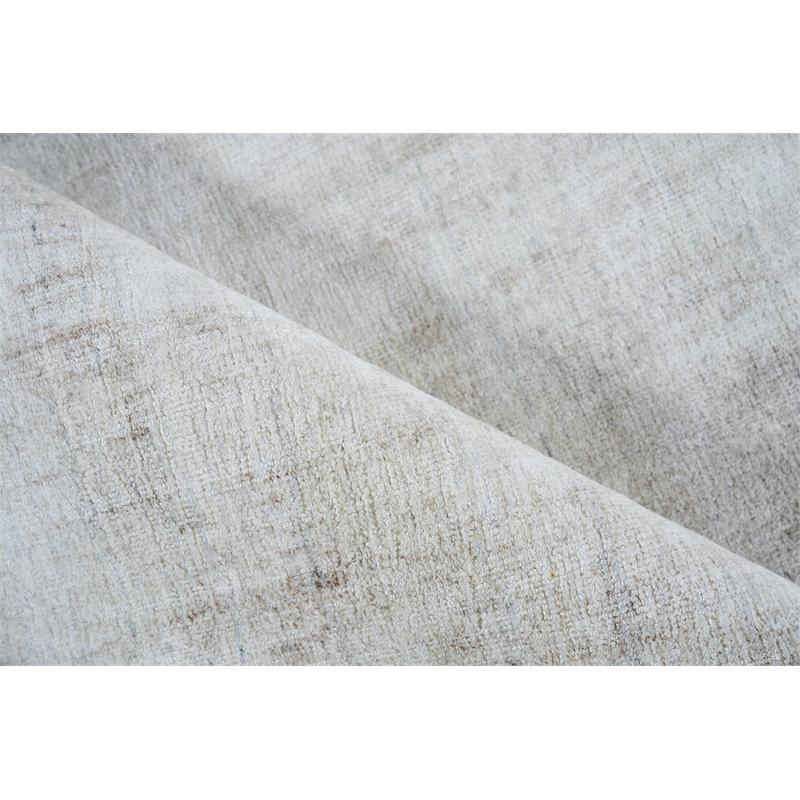 Cloud Handloomed Wool/Bamboo Silk Ivory/Beige 12'x15' Area Rug