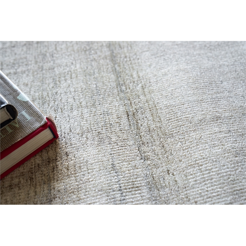 Cloud Handloomed Wool/Bamboo Silk Ivory/Beige 12'x15' Area Rug