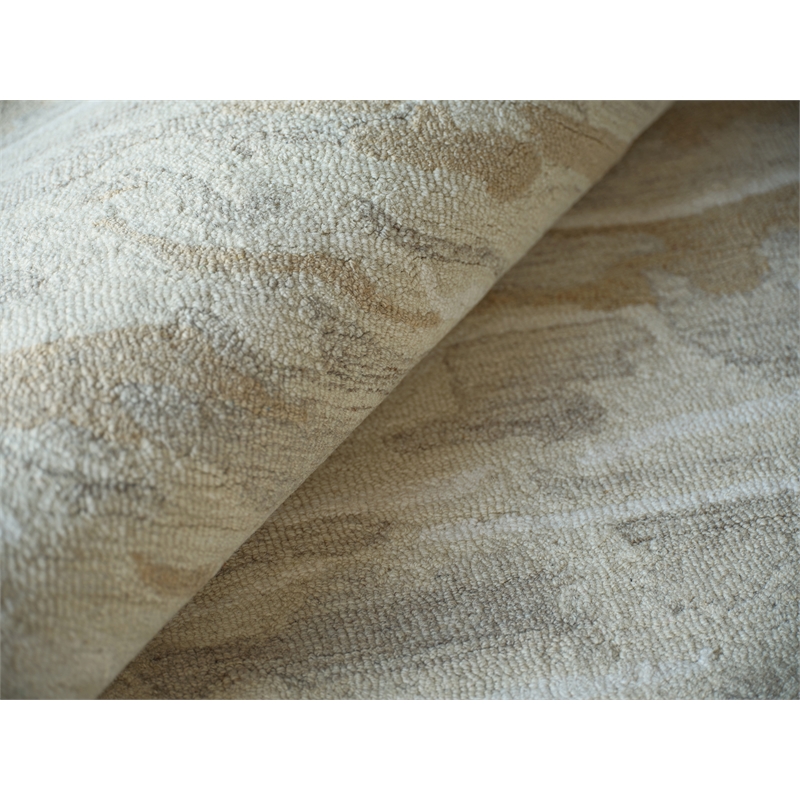 Cortero Hand-Tufted New Zealand Wool Gold/Ivory 14'x18' Area Rug