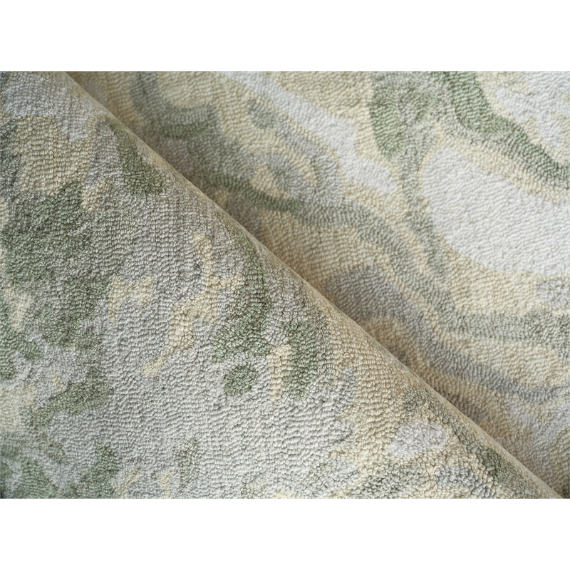 Cortero Hand-Tufted New Zealand Wool Sage/Ivory 10'x14' Area Rug