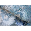 Cosmo Hand-Knotted Wool/Bamboo Silk Blue/Silver/Dark Gray 9'x12' Area Rug