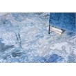 Cosmo Hand-Knotted Wool/Bamboo Silk Blue/Silver/Dark Gray 9'x12' Area Rug