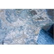Cosmo Hand-Knotted Wool/Bamboo Silk Blue/Silver/Dark Gray 9'x12' Area Rug