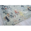Cosmo Hand-Knotted Wool/Bamboo Silk Silver/Multi 8'x10' Area Rug