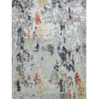 Cosmo Hand-Knotted Wool/Bamboo Silk Silver/Multi 8'x10' Area Rug