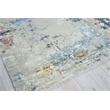 Cosmo Hand-Knotted Wool/Bamboo Silk Silver/Blue/Beige 12'x15' Area Rug