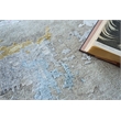 Cosmo Hand-Knotted Wool/Bamboo Silk Silver/Blue/Beige 14'x18' Area Rug