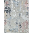 Cosmo Hand-Knotted Wool/Bamboo Silk Silver/Blue/Beige 14'x18' Area Rug