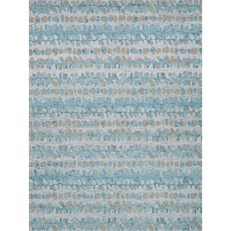 Colorplay Hand-Tufted New Zealand Wool Turquoise 2'x3' Area Rug