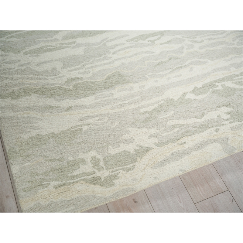 Cortero Hand-Tufted New Zealand Wool Sage/Ivory 8'x10' Area Rug