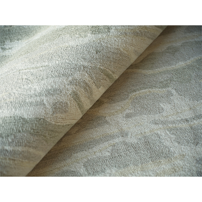 Cortero Hand-Tufted New Zealand Wool Sage/Ivory 8'x10' Area Rug