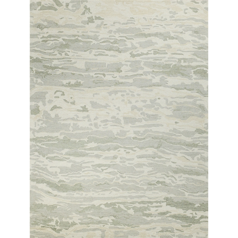 Cortero Hand-Tufted New Zealand Wool Sage/Ivory 8'x10' Area Rug