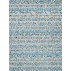 Colorplay Hand-Tufted New Zealand Wool Turquoise 8'x10' Area Rug