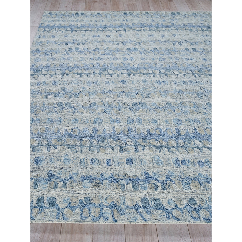 Colorplay Hand-Tufted New Zealand Wool Navy 2'x3' Area Rug