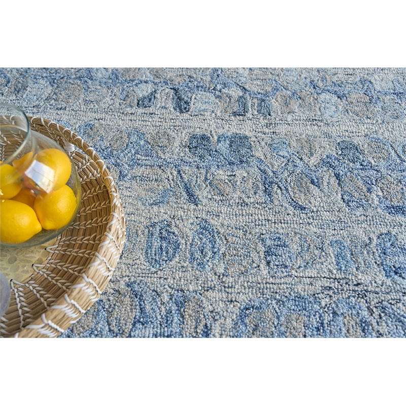 Colorplay Hand-Tufted New Zealand Wool Navy 2'x3' Area Rug