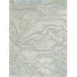 Cortero Hand-Tufted New Zealand Wool Light Blue/Ivory 6'x9' Area Rug