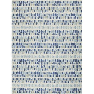 Colorplay Hand-Tufted New Zealand Wool Navy/Beige 12'x15' Area Rug